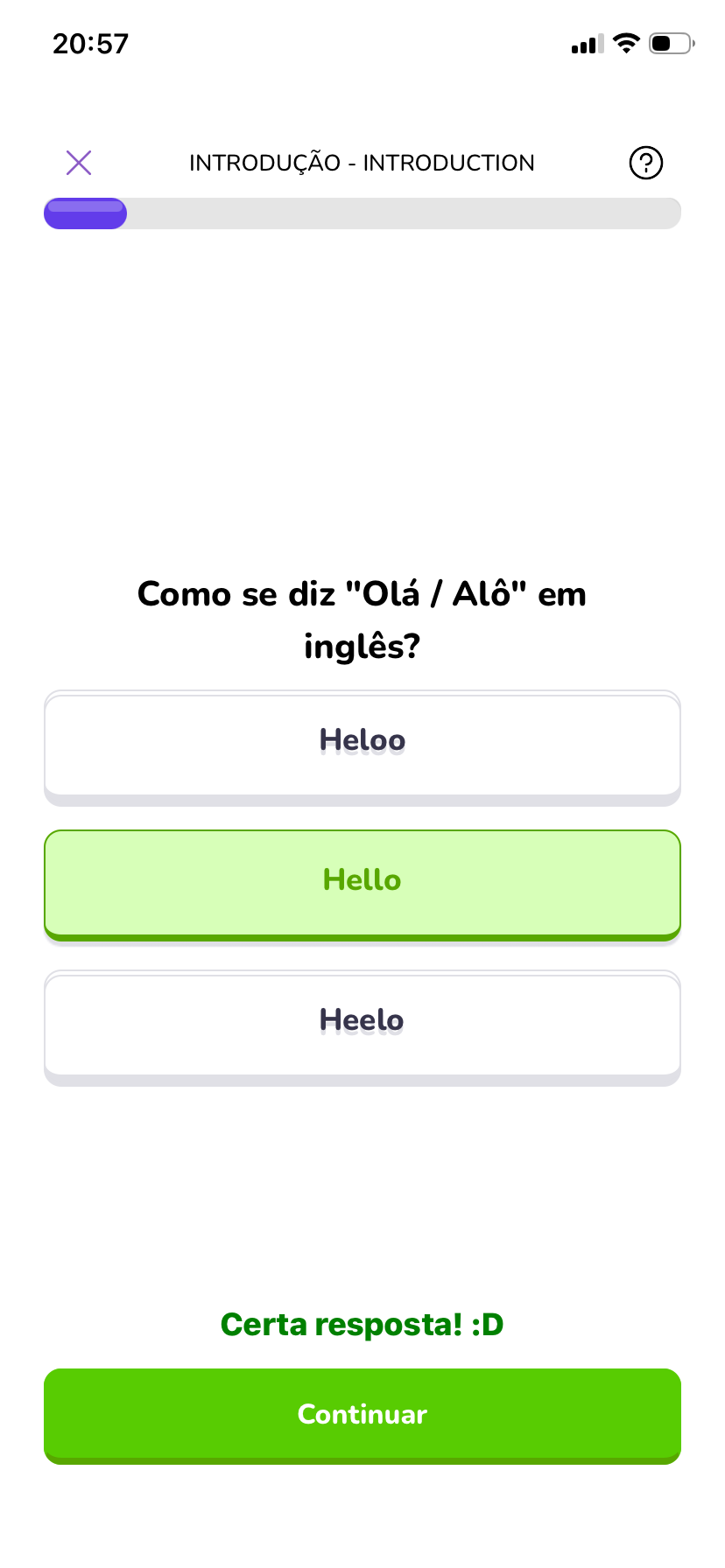 Tela do app: responda